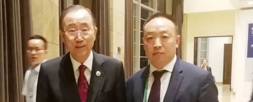 桃色视频草逼网站联合国第八任秘书长潘基文会见赵章栓会长